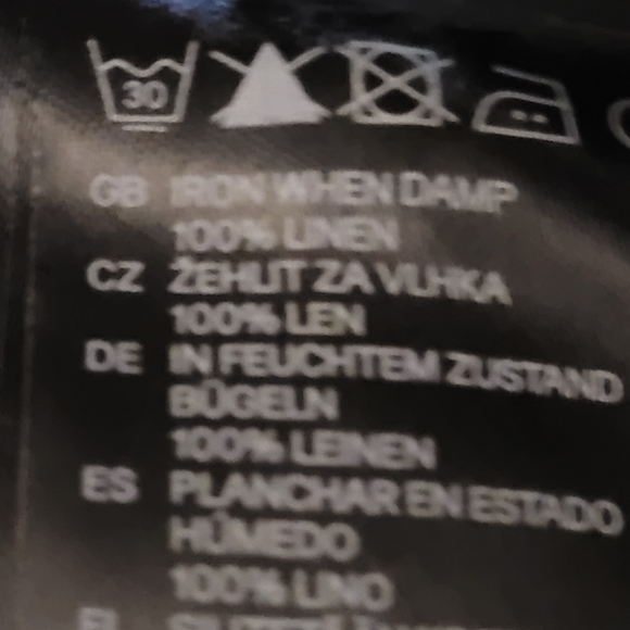 🍁3/$30 H & M Men's Linen Grey Pants Size 34 - Picture 5 of 10